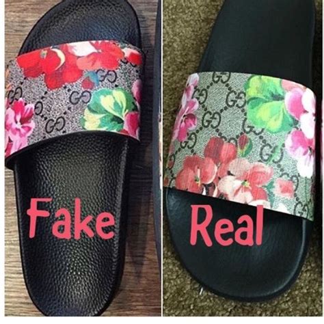 gucci flower sneakers replica|how to authenticate gucci slides.